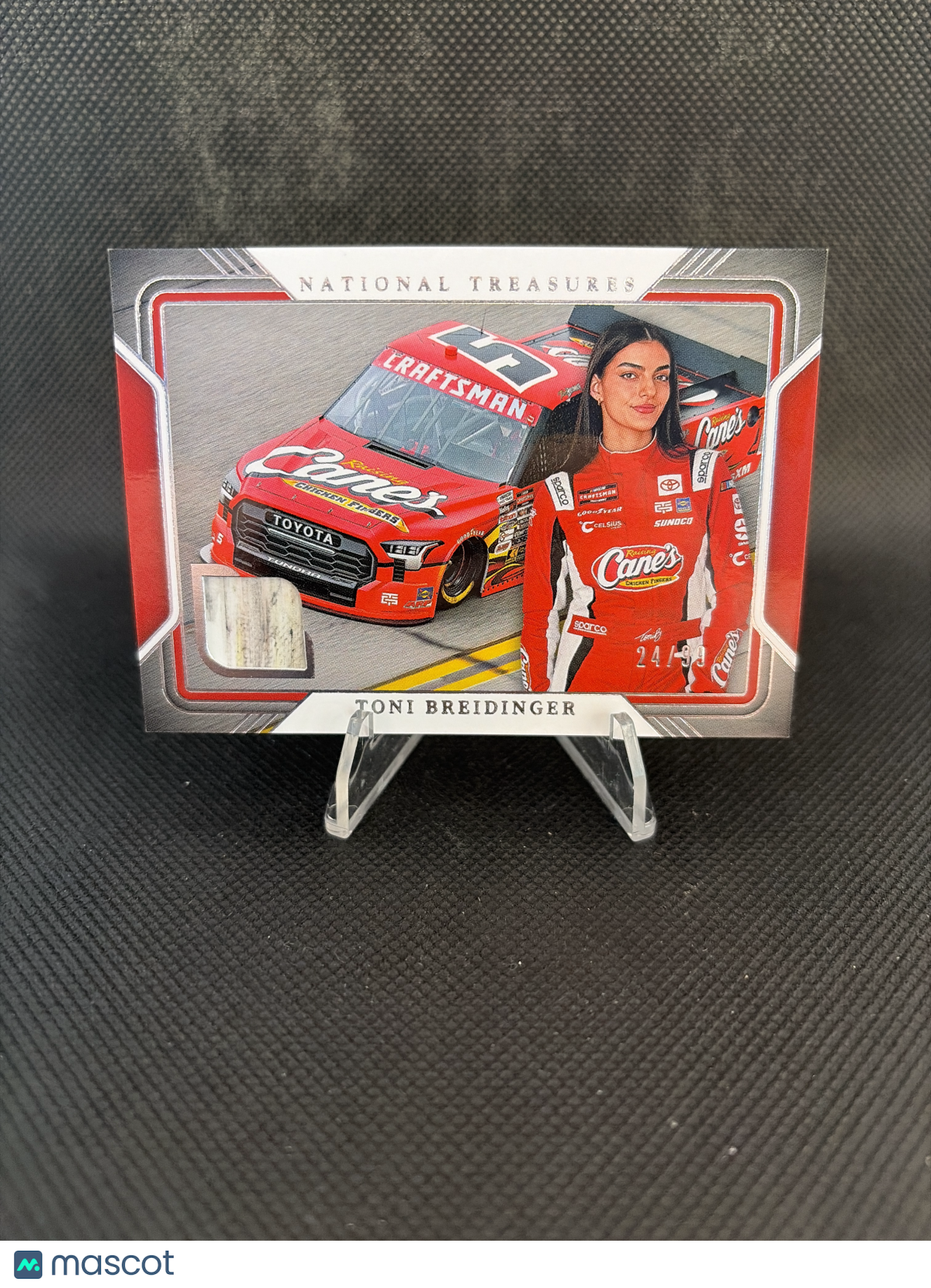2025 National Treasures Racing Toni Breidinger Race-worn Material /99