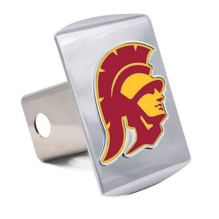 USC Trojans Chrome Hitch Cover