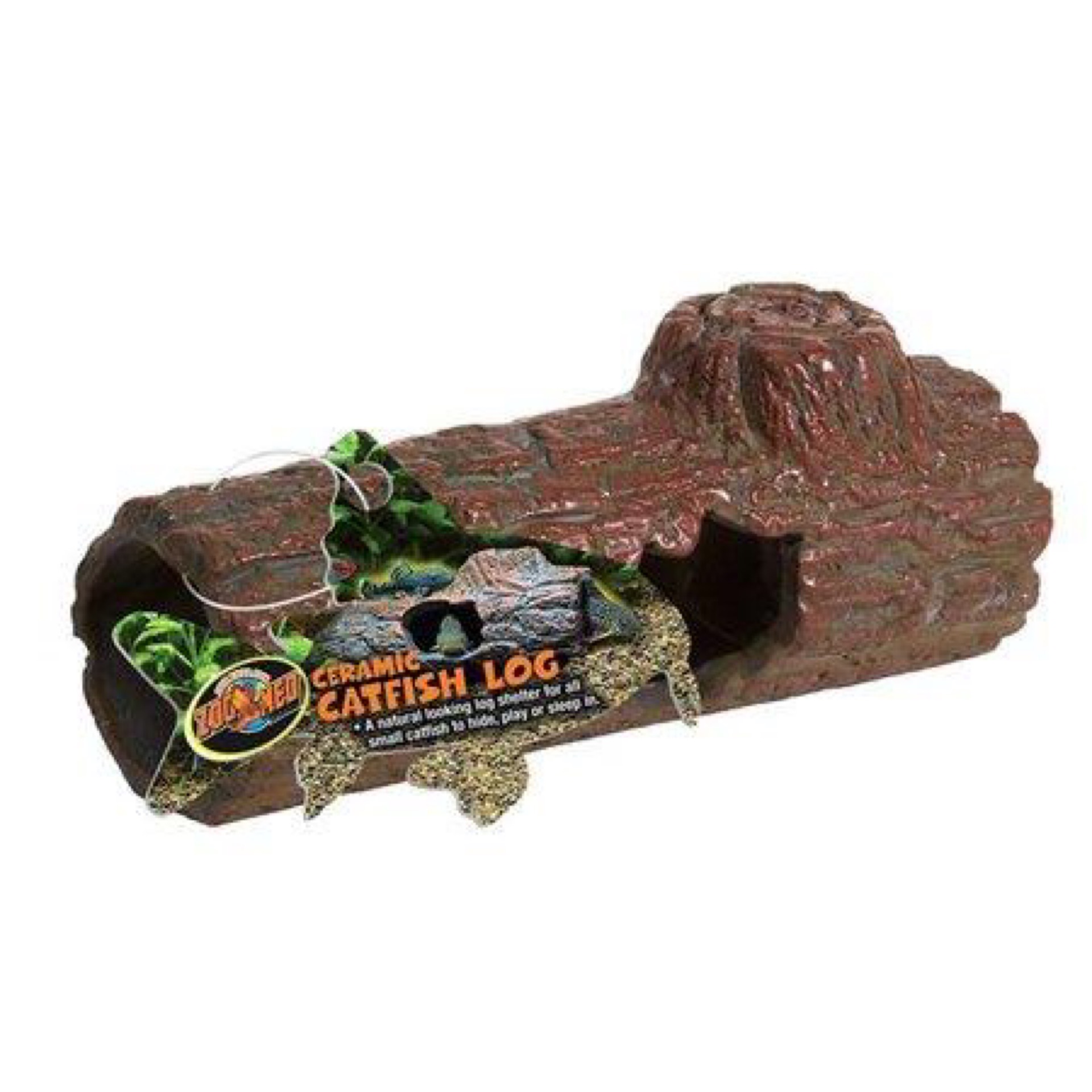 Zoo Med Ceramic Sinking Catfish Log (6.5”)
