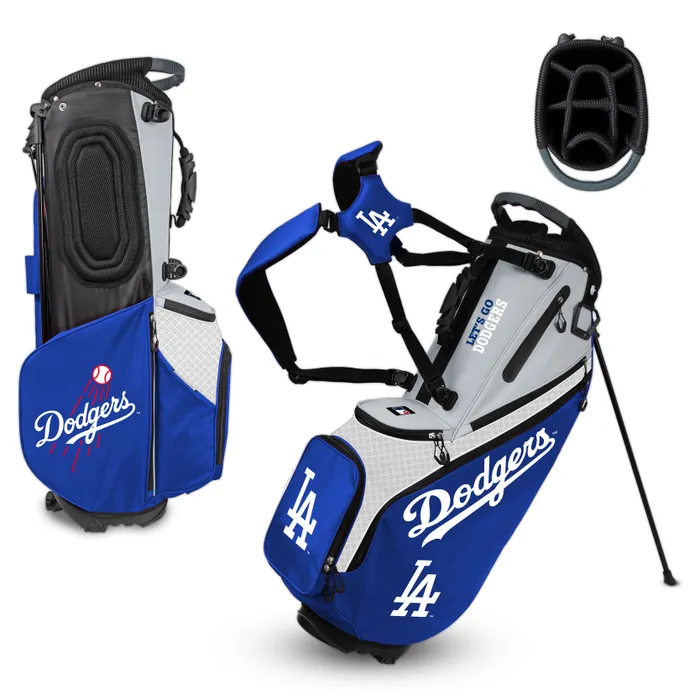 Los Angeles Dodgers Back Nine Stand Hybrid Carry Golf Bag