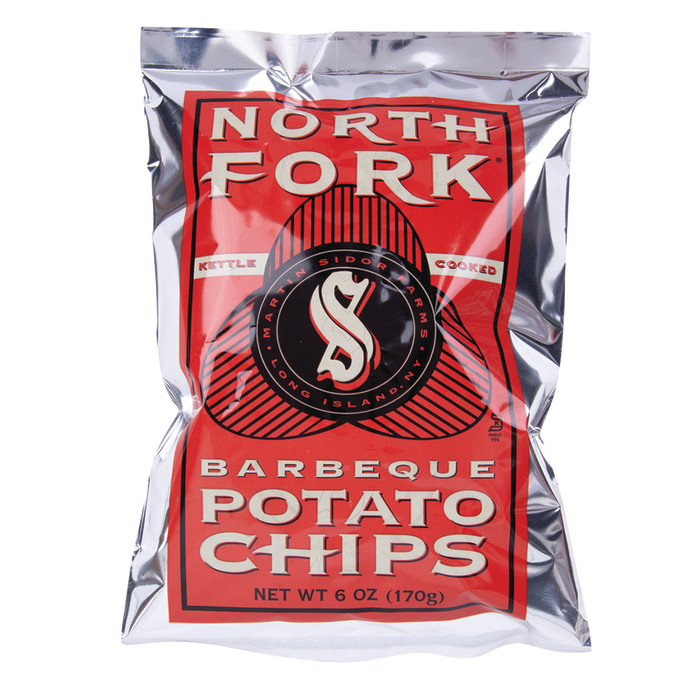 North Fork Kettle Potato Chips Barbecue BBQ 6oz 12ct
