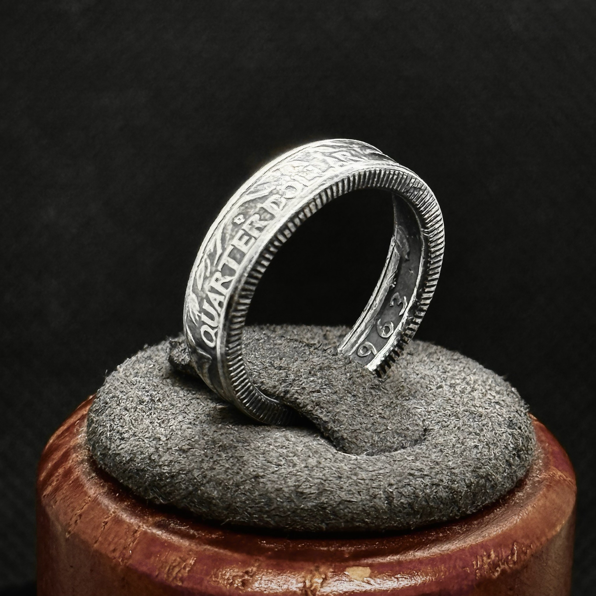 Silver Quarter Ring
