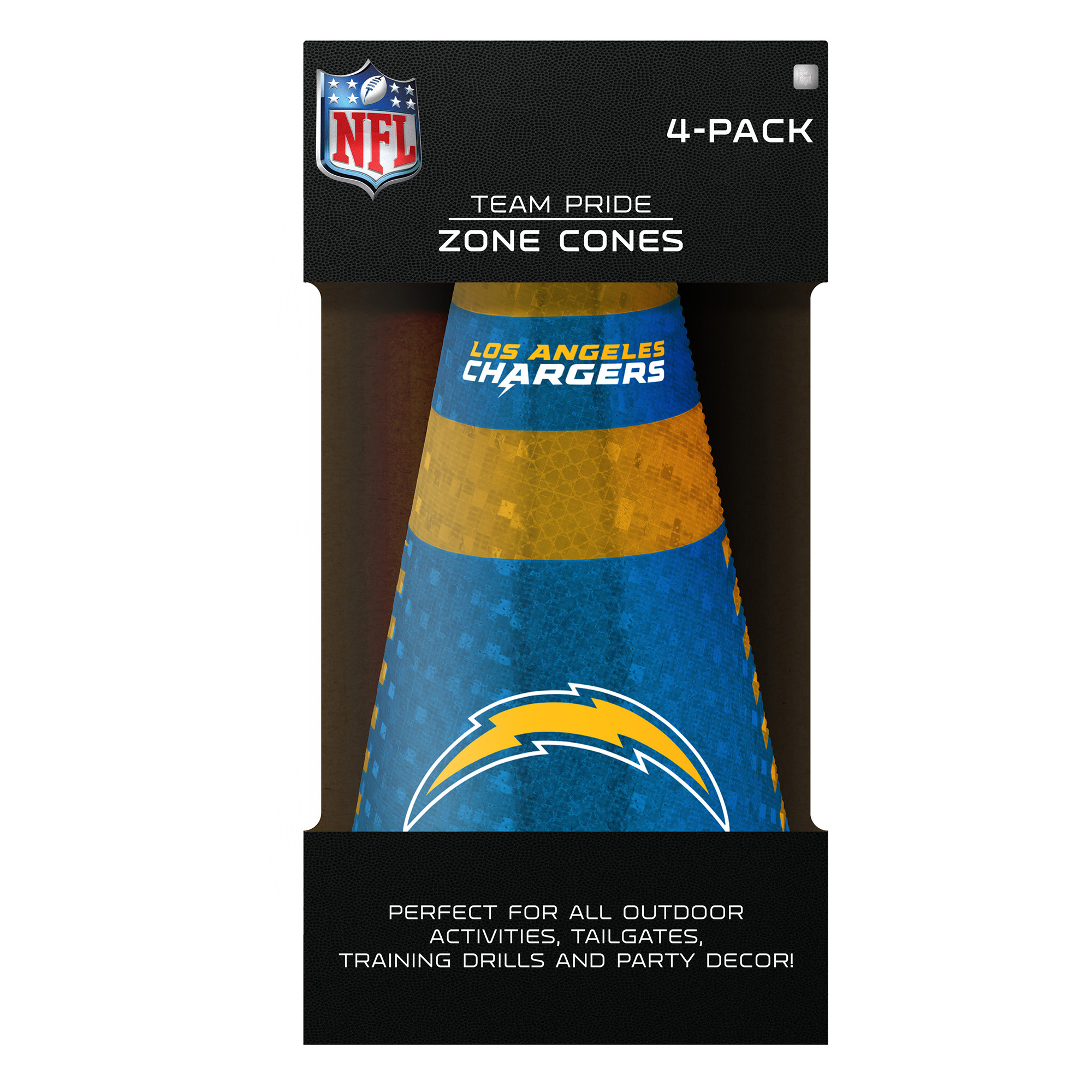 Los Angeles Chargers Party Zone Cones 4 Pack
