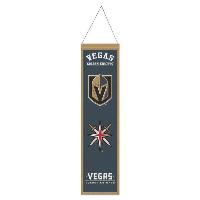 Vegas Golden Knights Wool Evolution Banner 8x32"