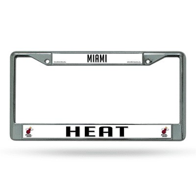 Miami Heat Chrome License Plate Frame