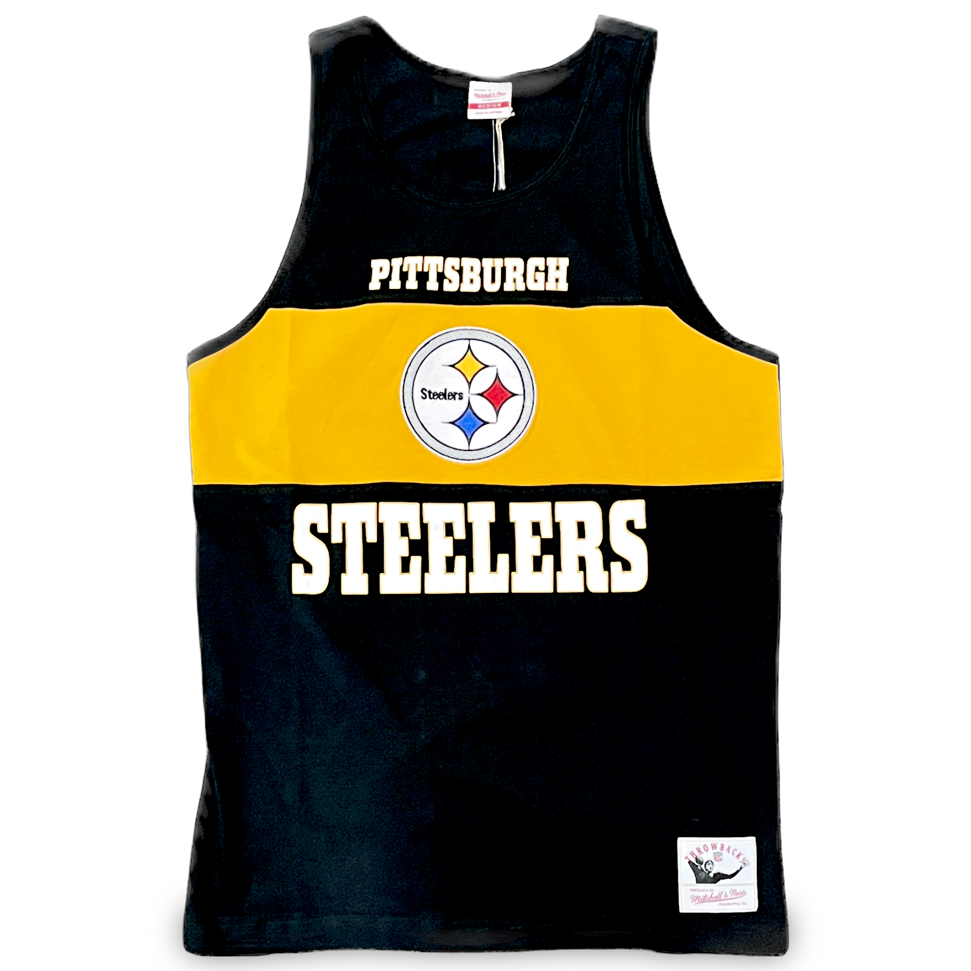 Pittsburgh Steelers Retro Mitchell and Ness Colorblock Tank Top