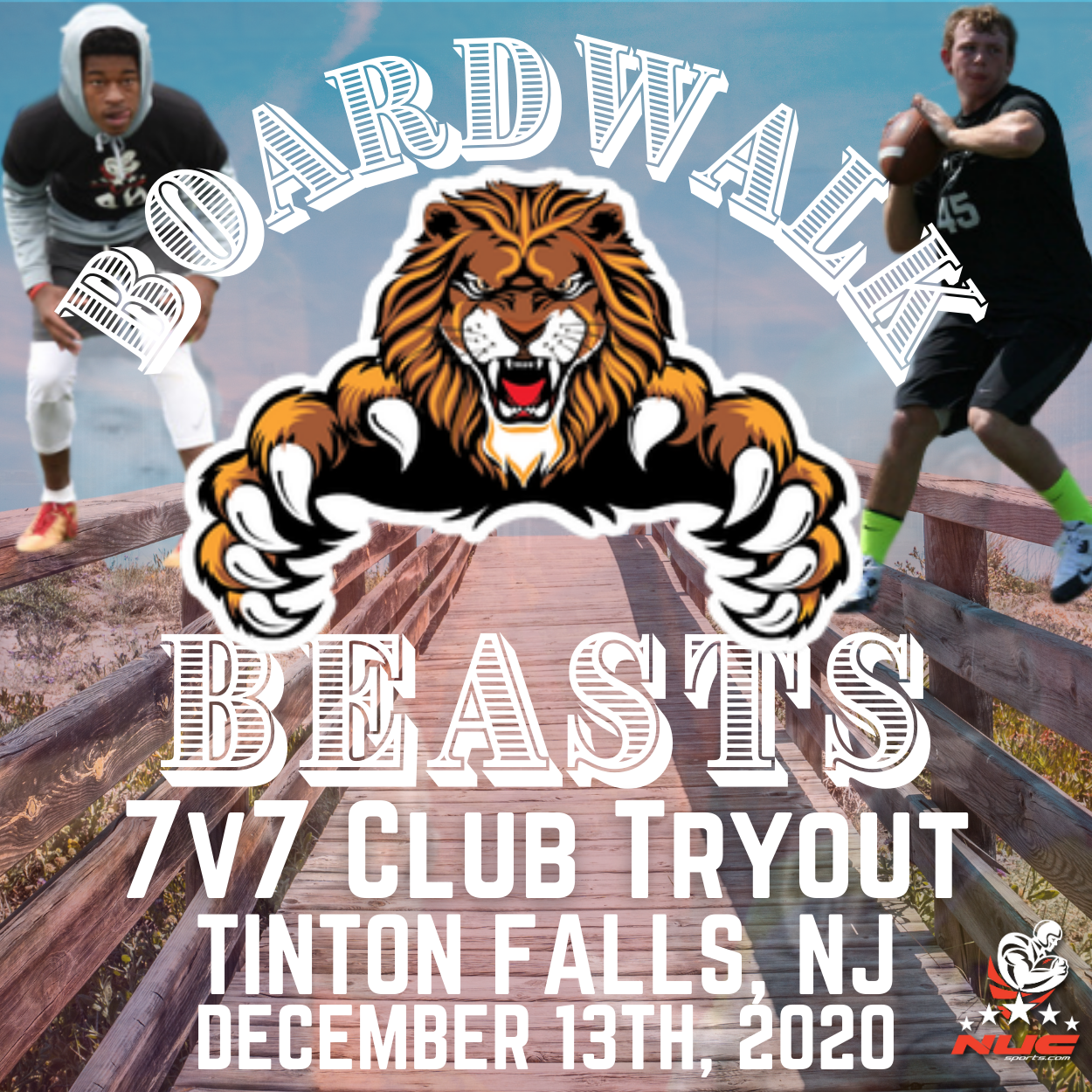 Boardwalk Beasts 7v7 Tryout-SOLD OUT