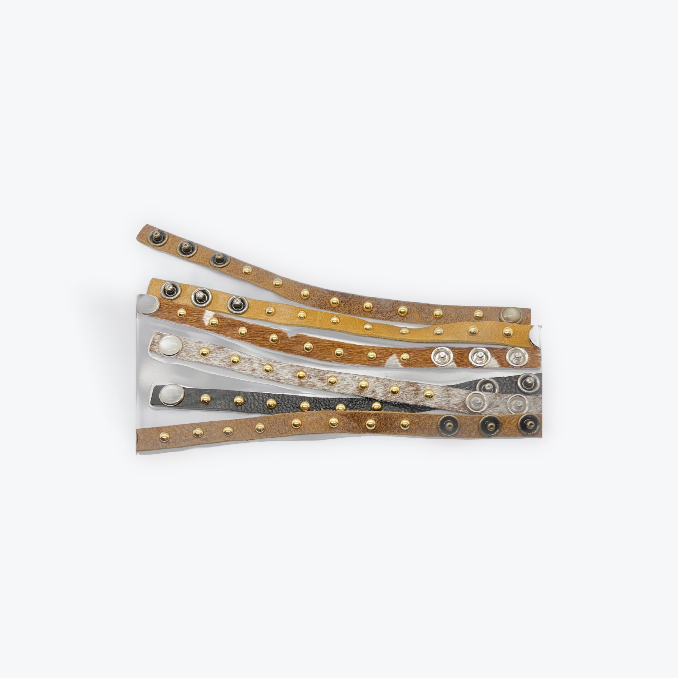 .5" Leather Bracelet w/Studs