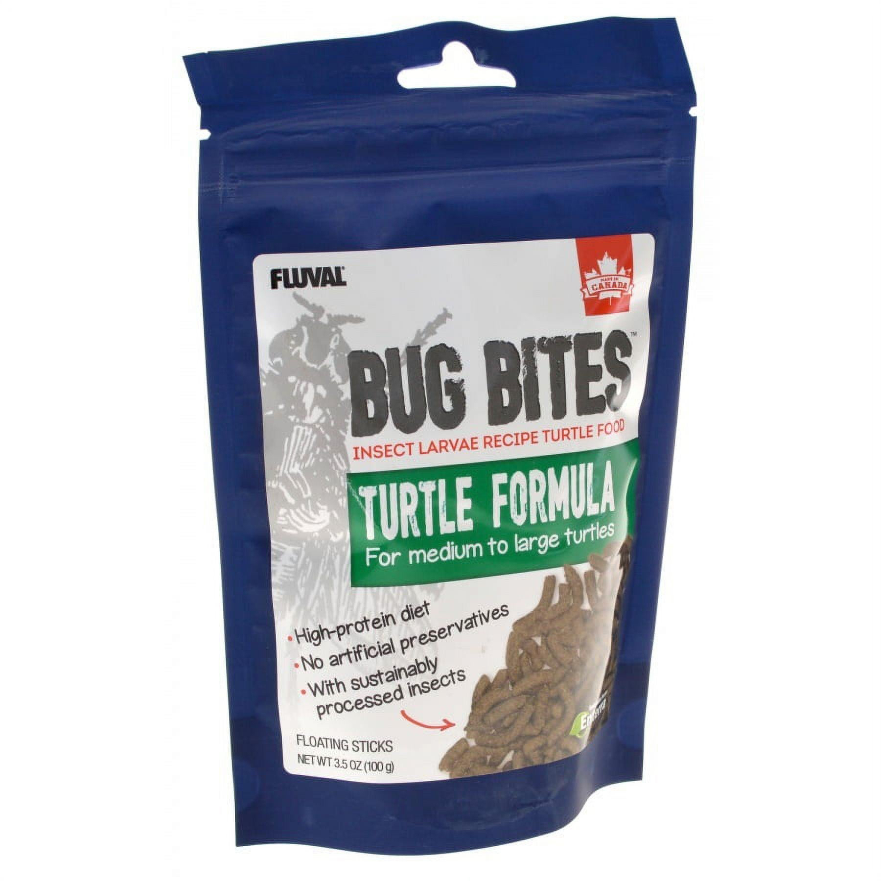 Fluval Bug Bites Turtle Food, Sticks for Medium to Large Sized Turtles, 3.53 oz., A6593