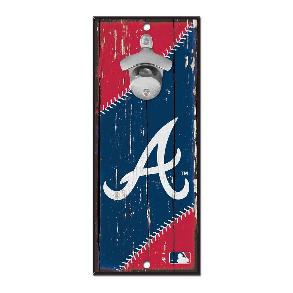 Atlanta Braves Wood Bottle Opener 5x11"