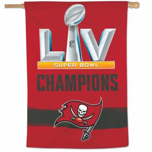 Tampa Bay Buccaneers Super Bowl LV Champs Vertical Banner