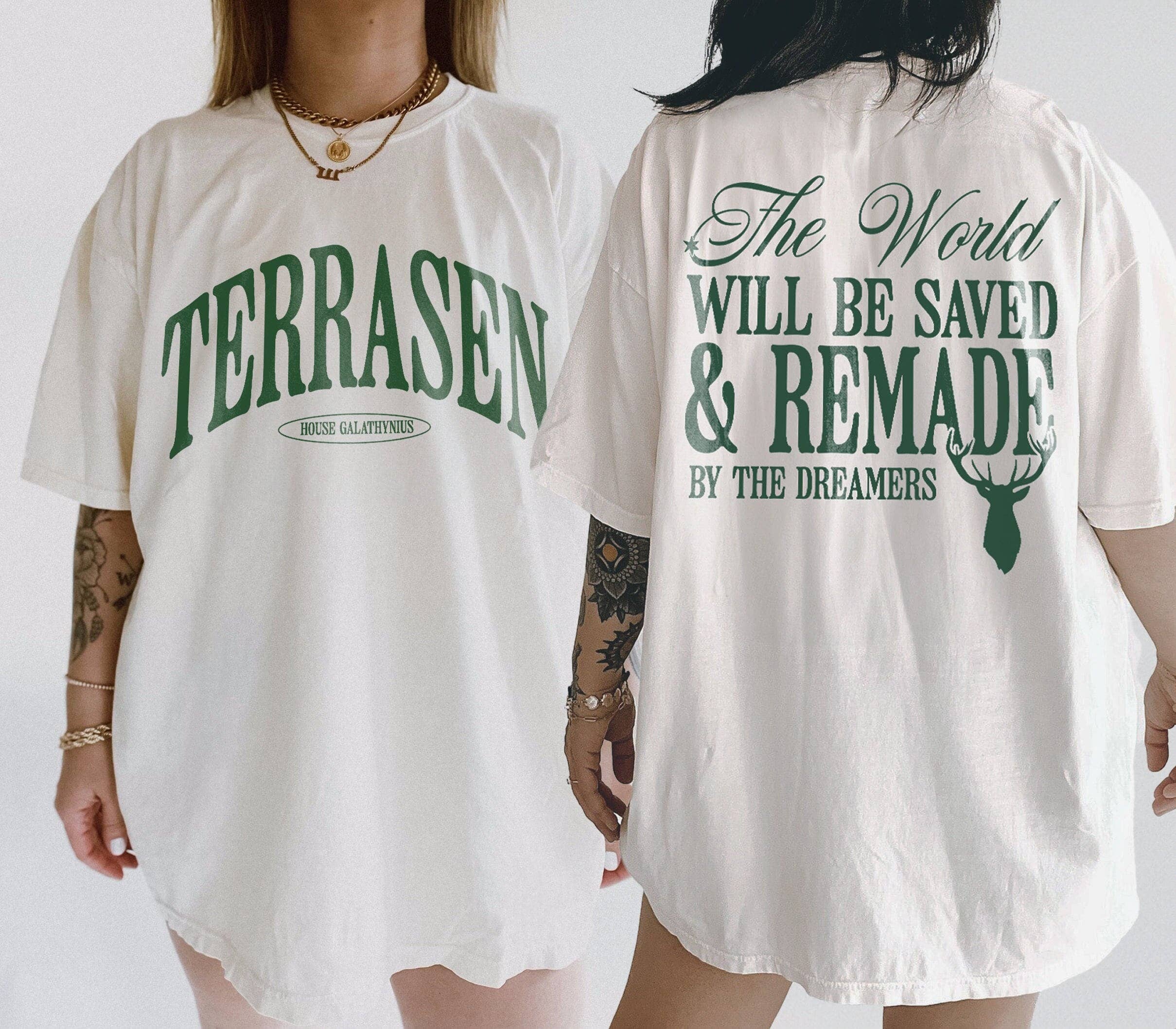 XL Terrasen Shirt, Throne Of Glass Quote, SJM Universe Shirt: White, XL, Unisex Tee