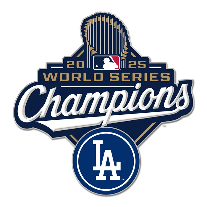 Los Angeles Dodgers 2025 World Series Champions Official Logo Trading Pin