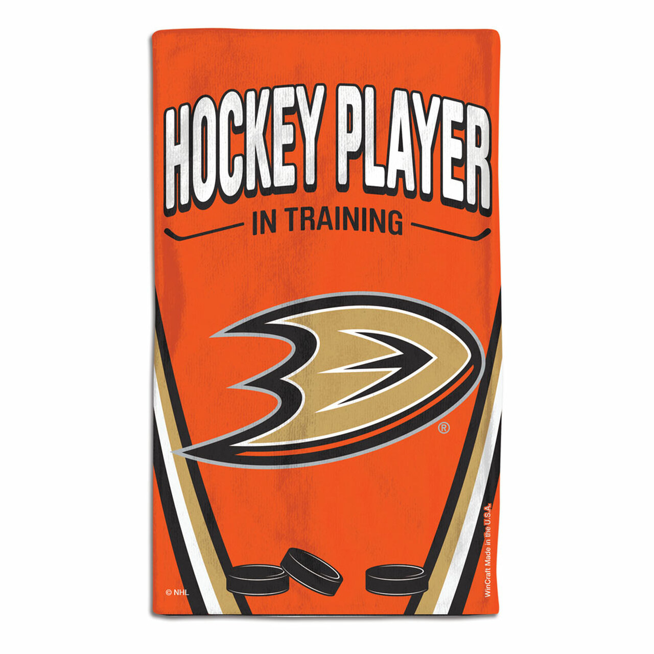 Anaheim Ducks Baby Burp Cloth 10x17"
