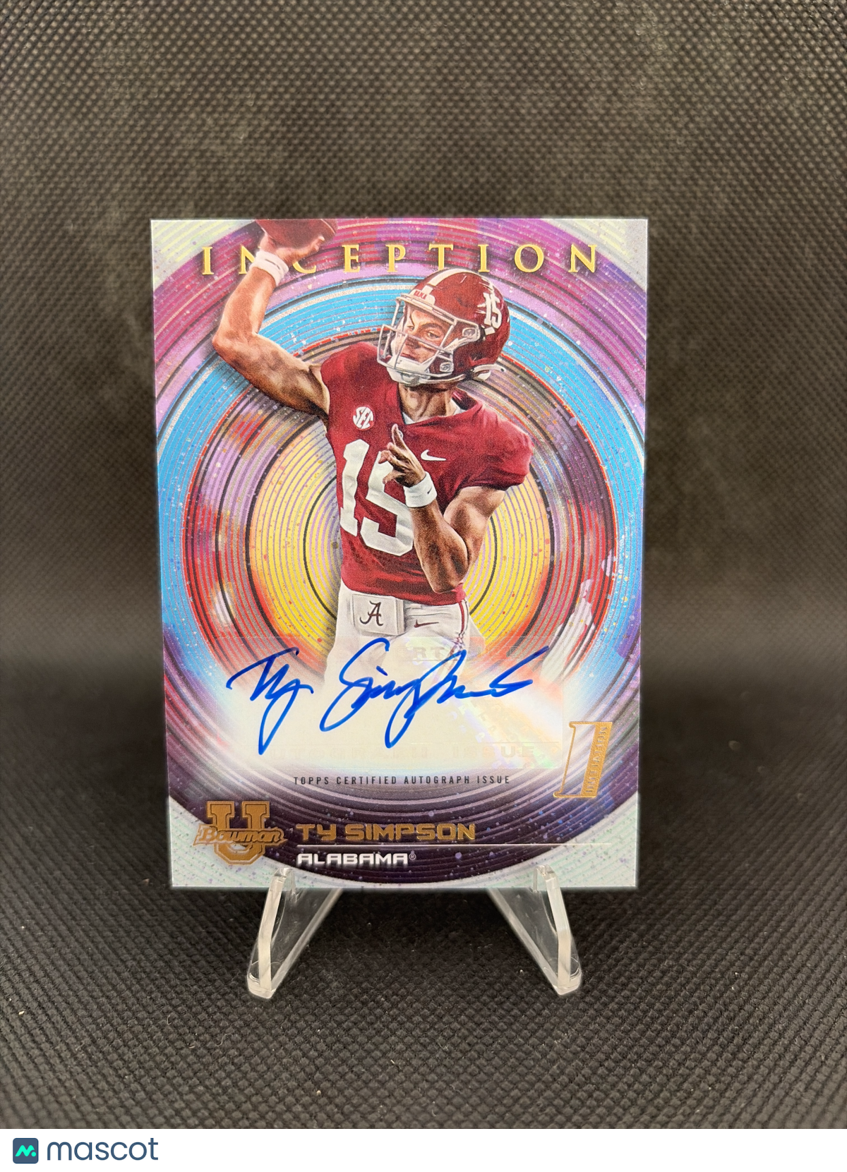 2023 Bowman University Inception Ty Simpson Auto