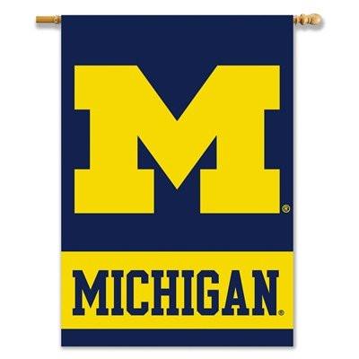 Michigan Wolverines 2-Sided House Flag 28x40"