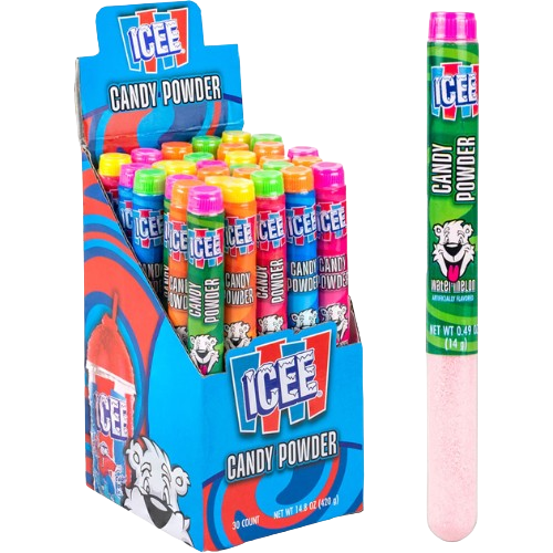 ICEE Sour Tubes Powder Candy 0.49 oz. 30 Count