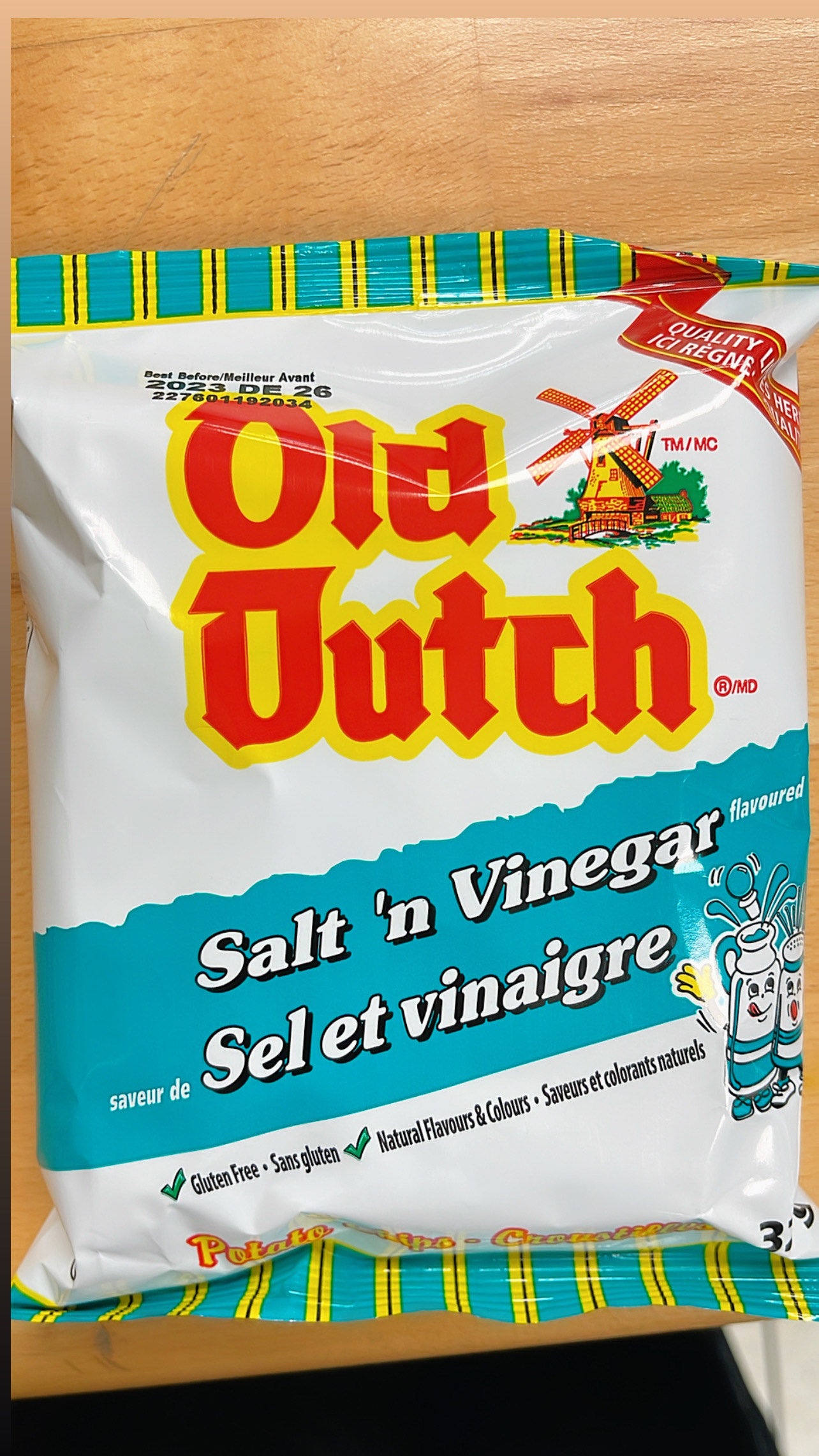 Old Dutch Potato Chips Salt 'n Vinegar
