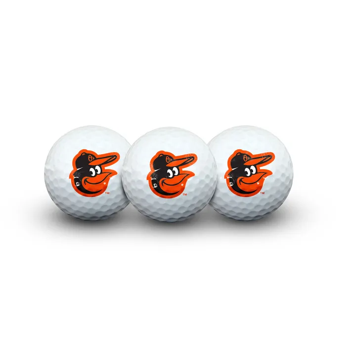 Baltimore Orioles Golf Balls 3 Pack