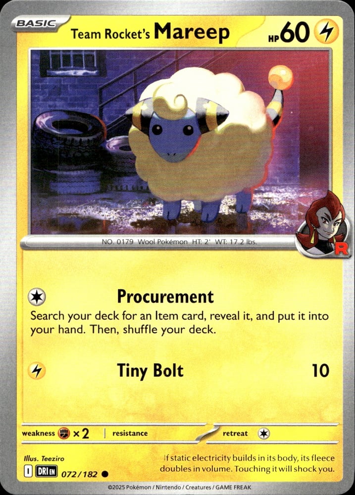 Team Rocket's Mareep - SV10 72/182