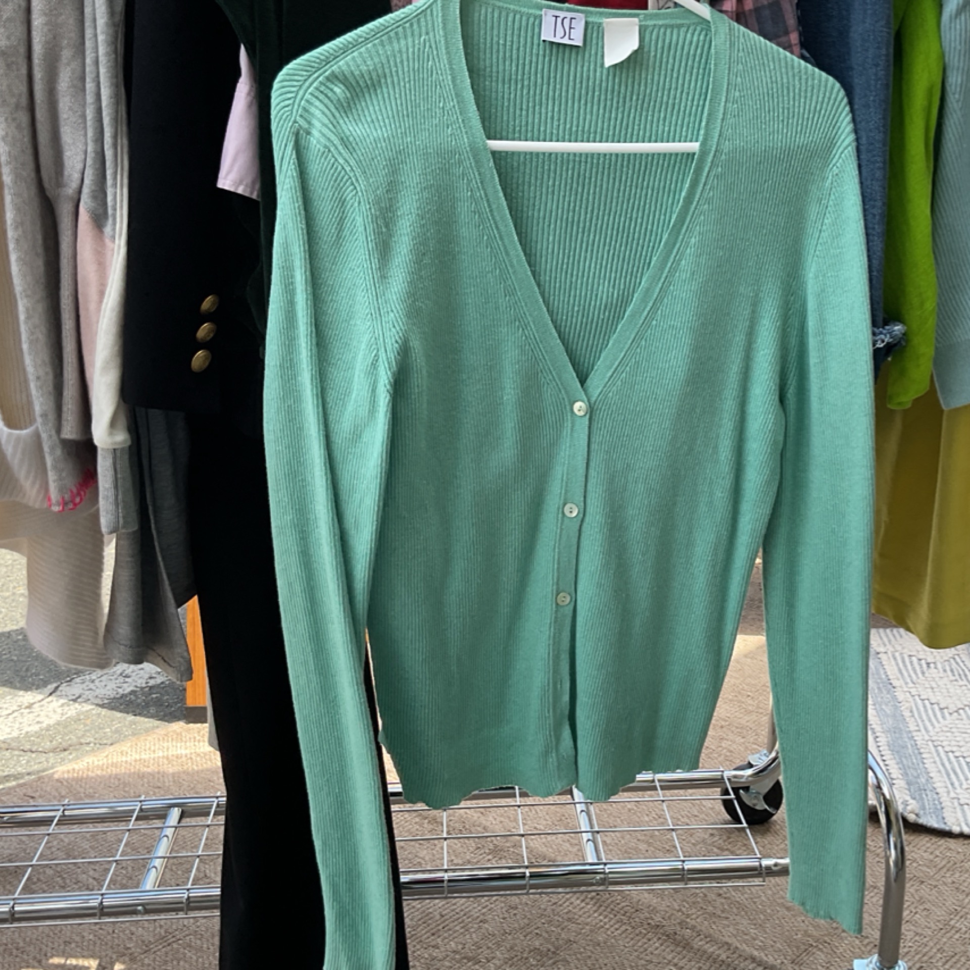 Mint Green Cardigan