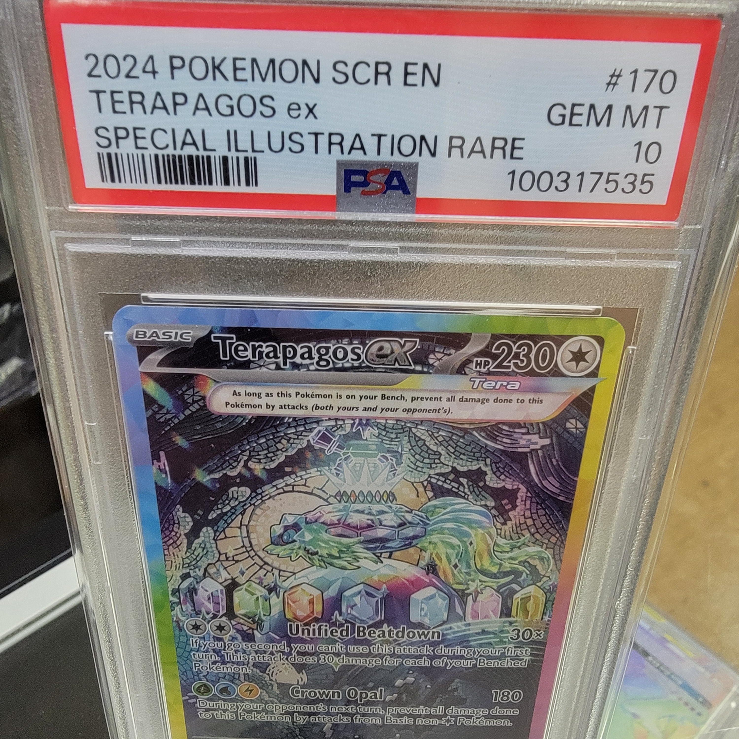 Psa 10 Terapagos SIR Graded Card