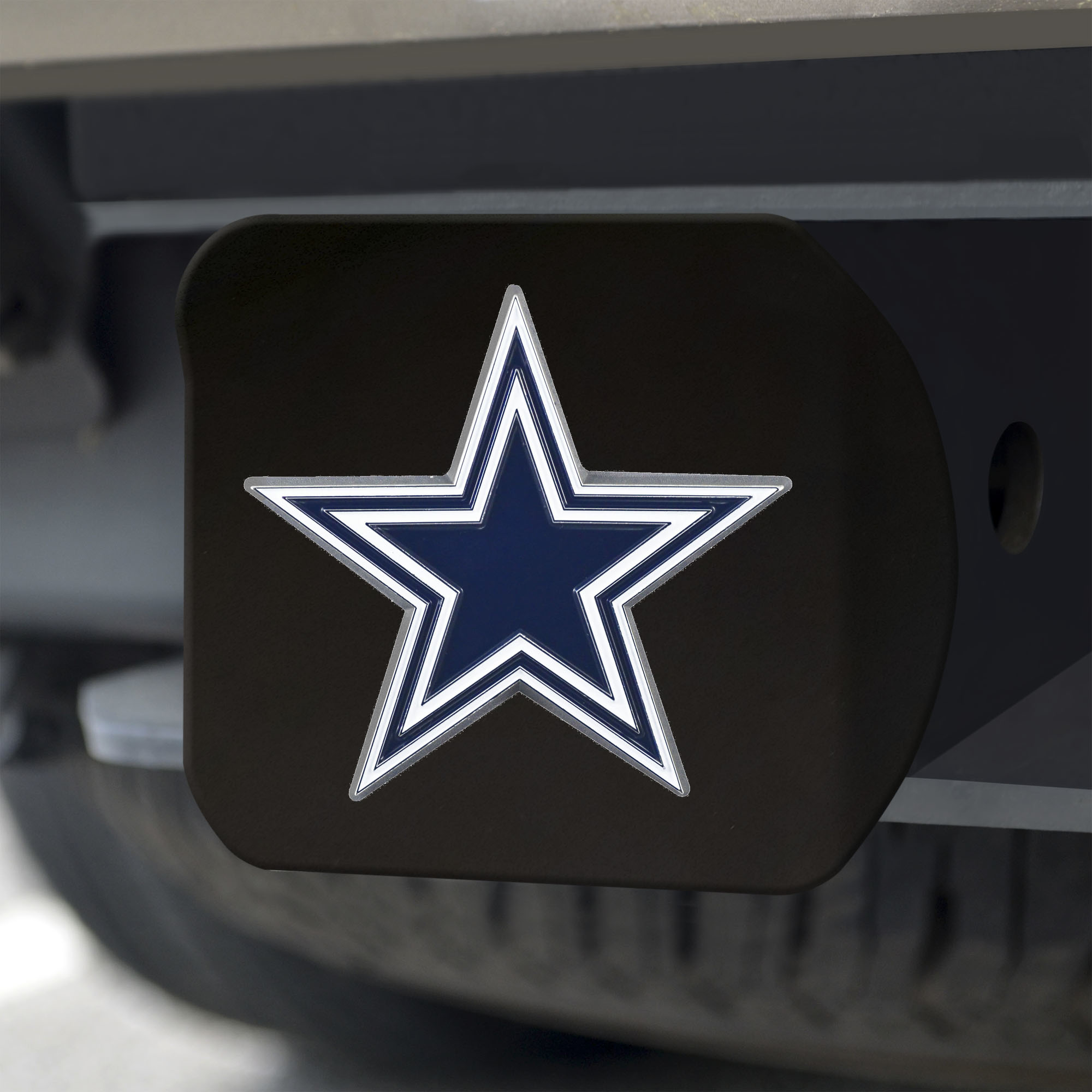 Dallas Cowboys Black Chrome Hitch Cover