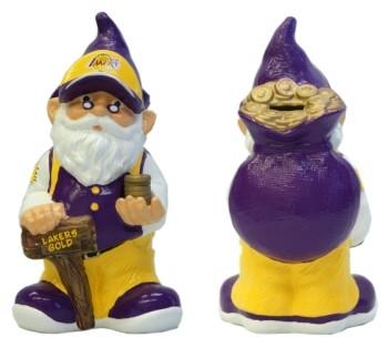 Los Angeles Lakers Garden Gnome - 10" Bank