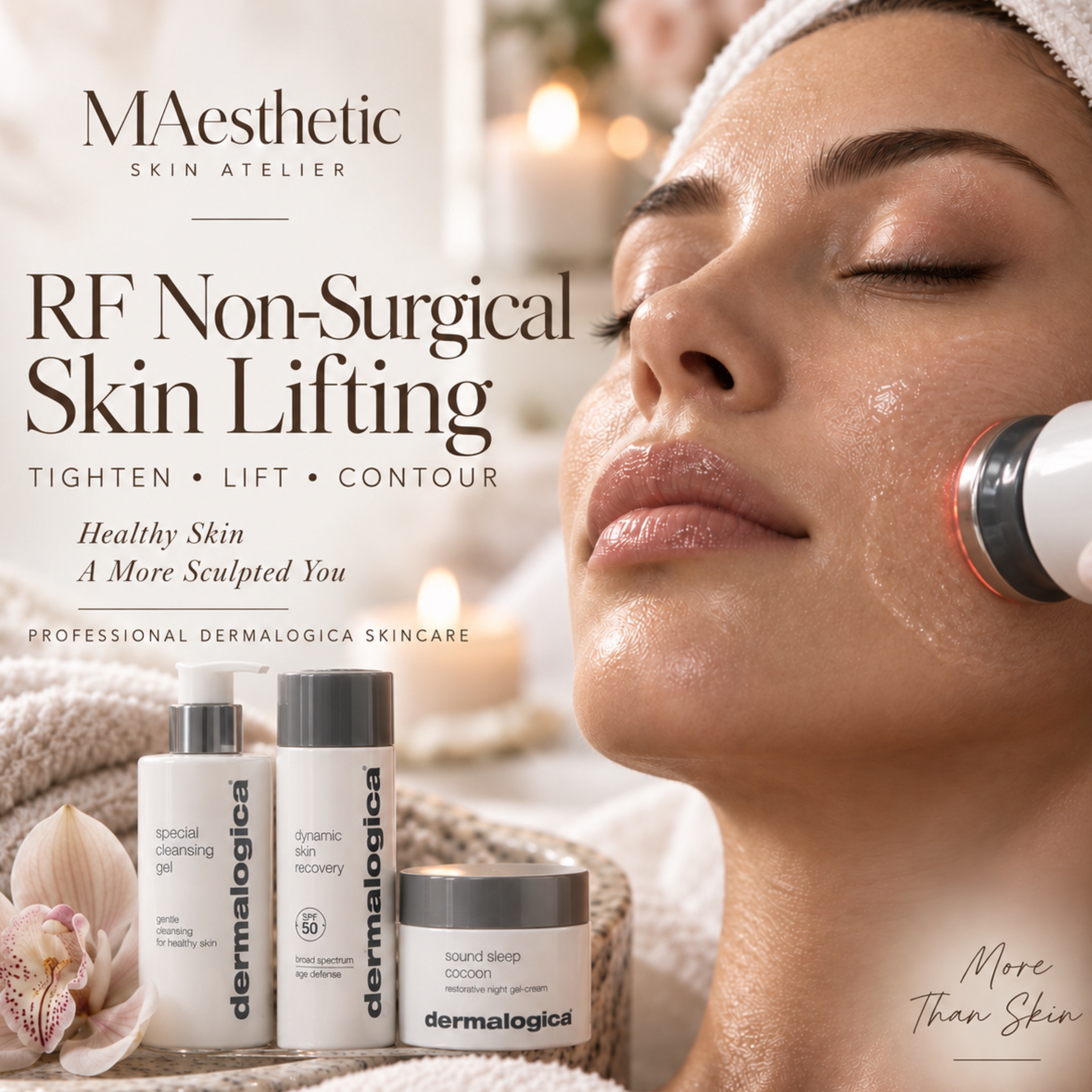 RF non - surgical Skin Lifting treatment in Calgary at MAesthetics Skin Atelier