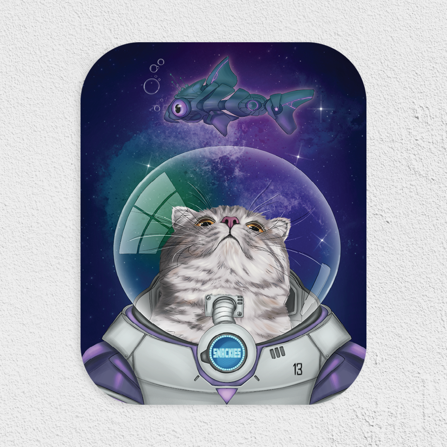 Cat Loaf Studio - Exo-Skelekitten Waterproof Sticker: Glossy, 3"