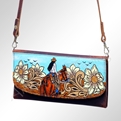AD Hand Painted Leather Sling Wallet