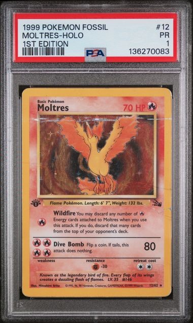 MOLTRES-HOLO 1ST EDITION