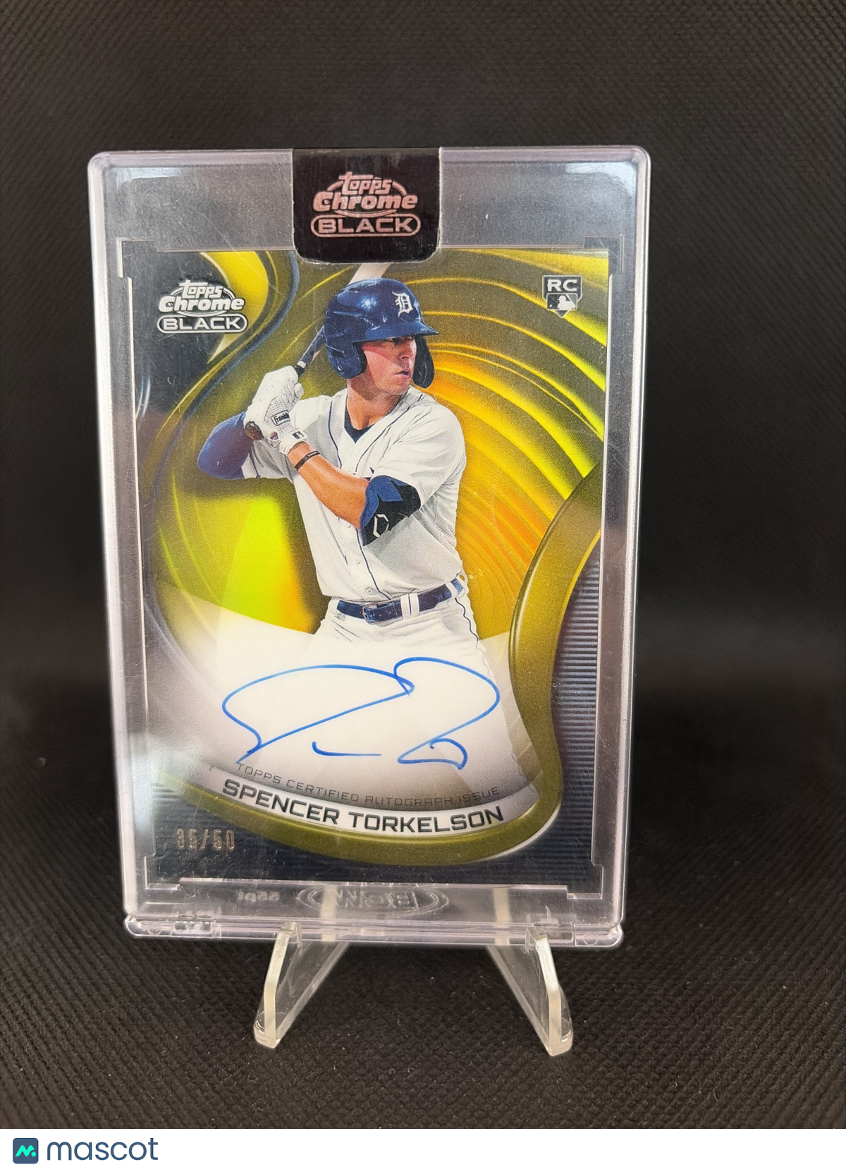 2022 Topps Chrome Black Spencer Torkelson Gold /50 RC Auto