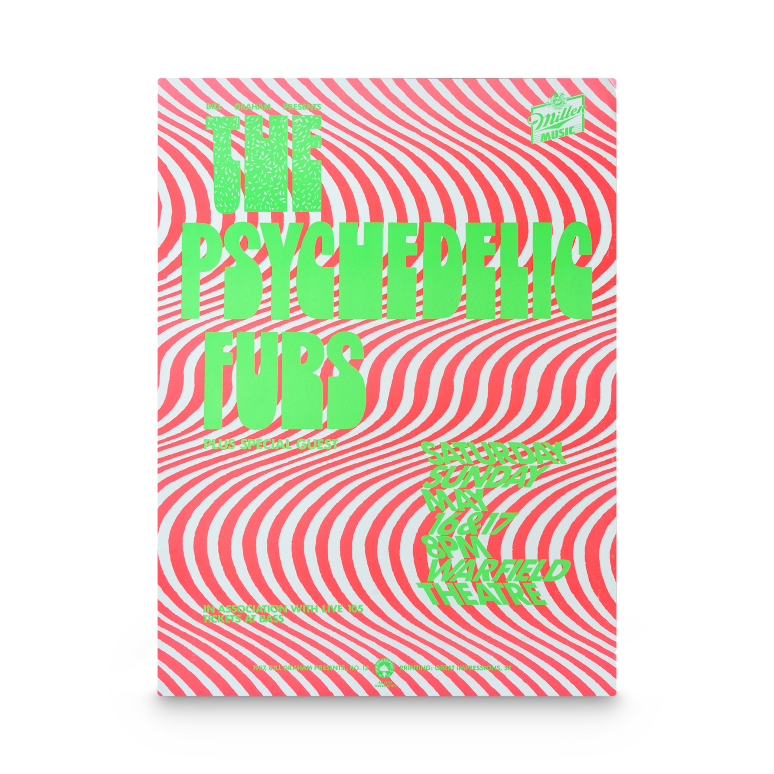 Psychedelic Furs -- 1987 [Poster]