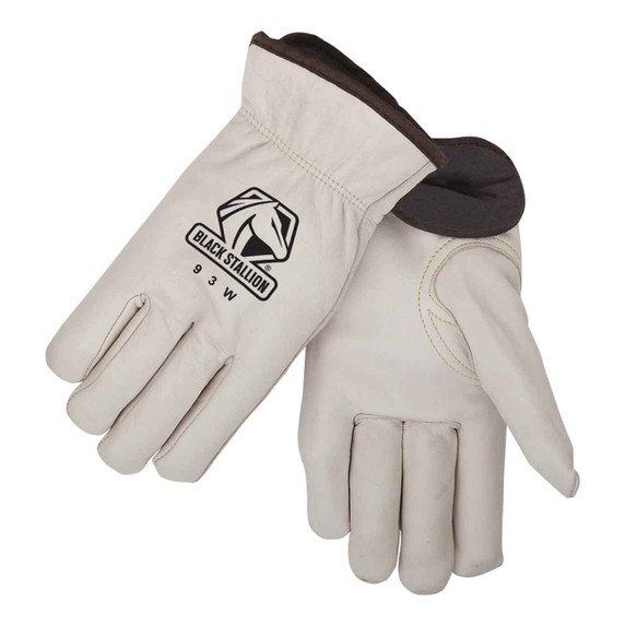 Insulated Winter Drivers Glove, Black Stallion