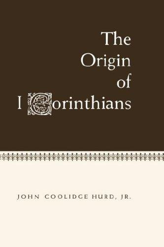 Cover of The Origin of 1 Corinthians