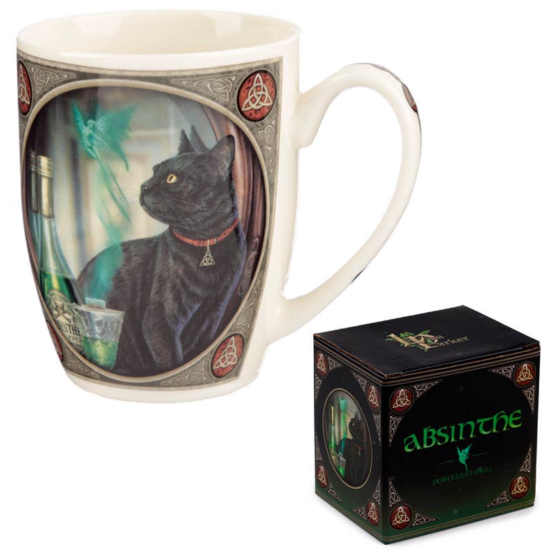 Puckator Ltd - Lisa Parker Absinthe Cat Porcelain Mug