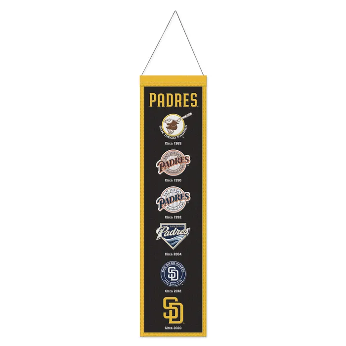 San Diego Padres Wool Evolution Banner 8x32"