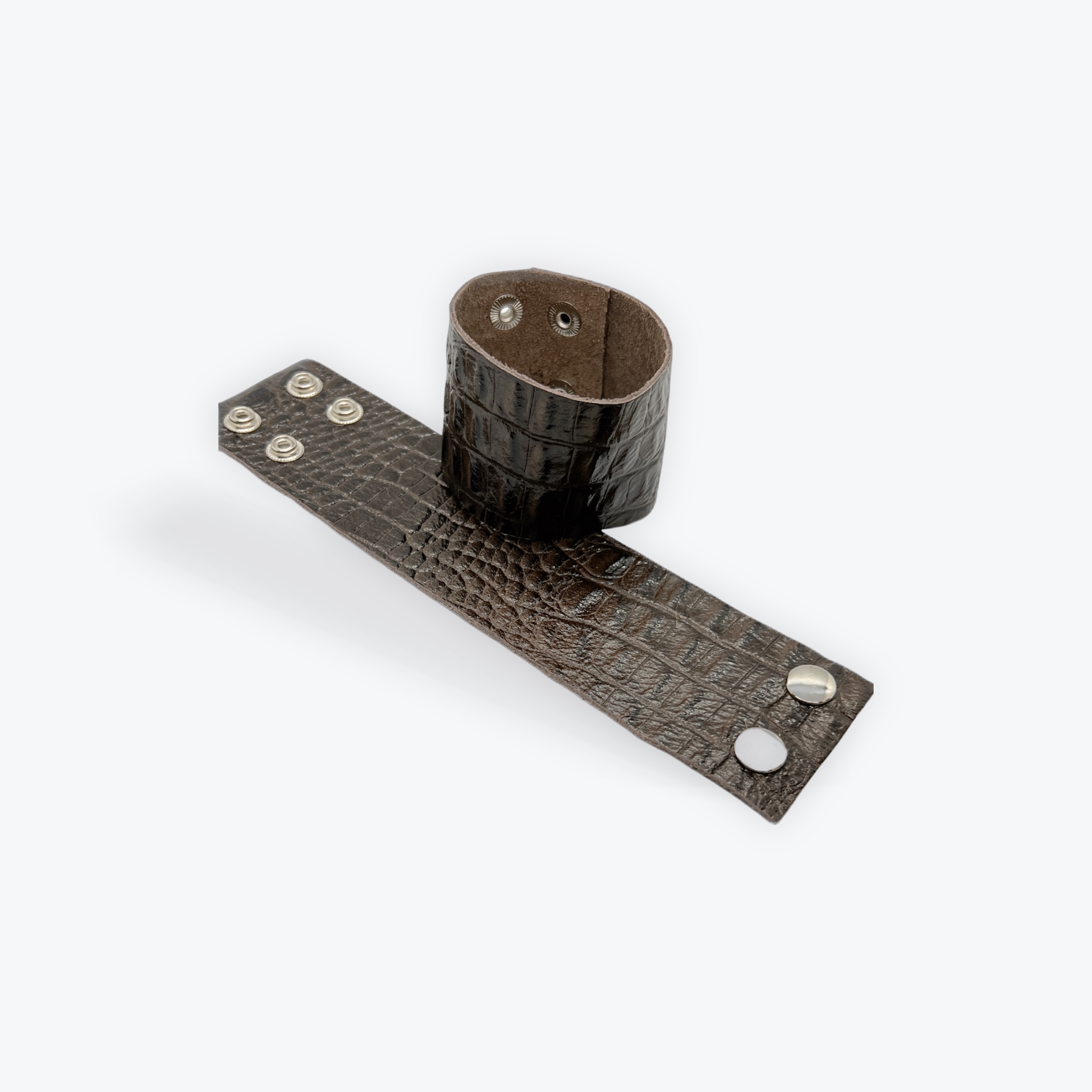 2" Leather Bracelet Plain