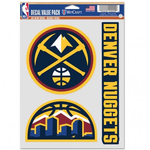 Denver Nuggets Multi Use 3 Pack Fan Decals