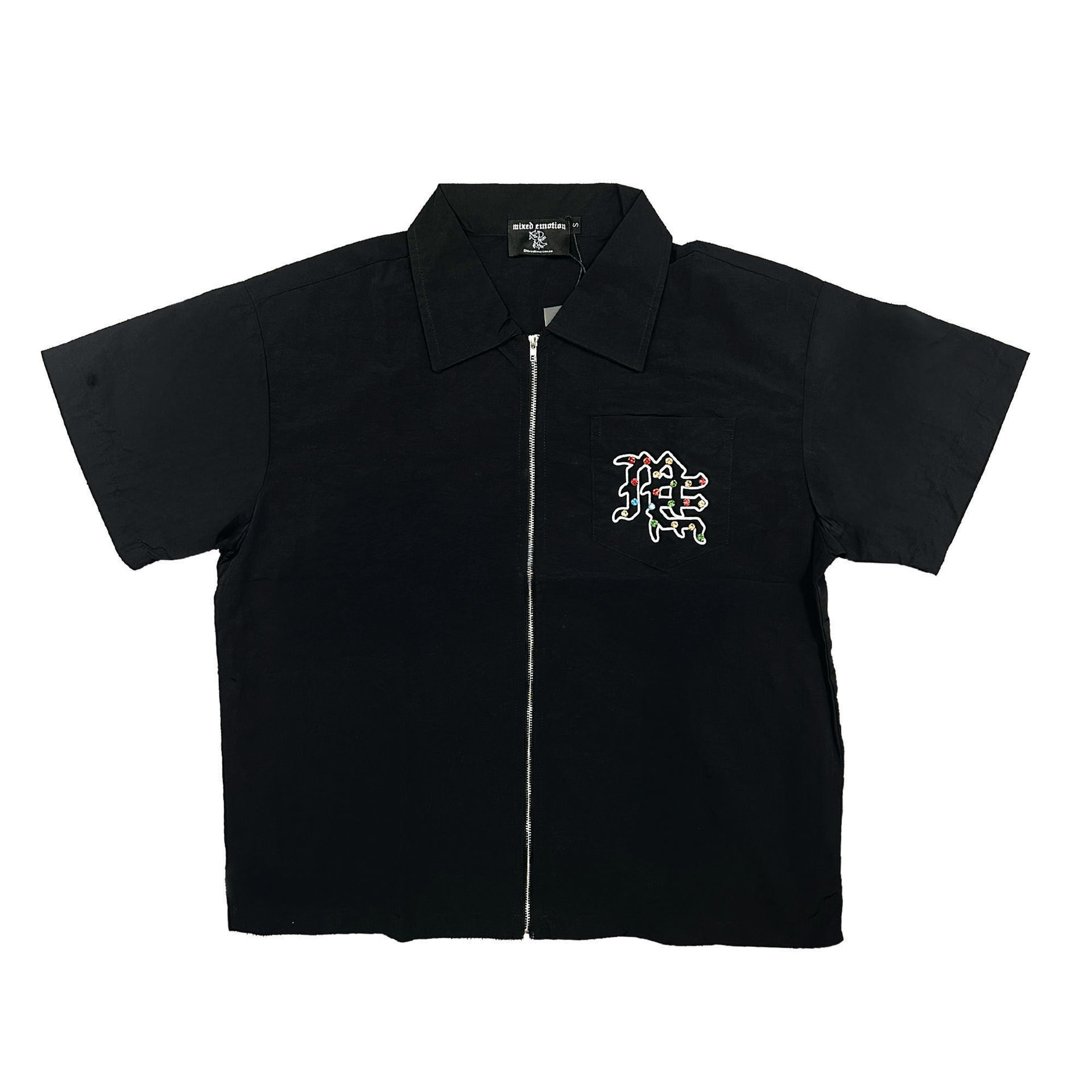 MIXED EMOTION (Rhinestone Nylon Shirt)