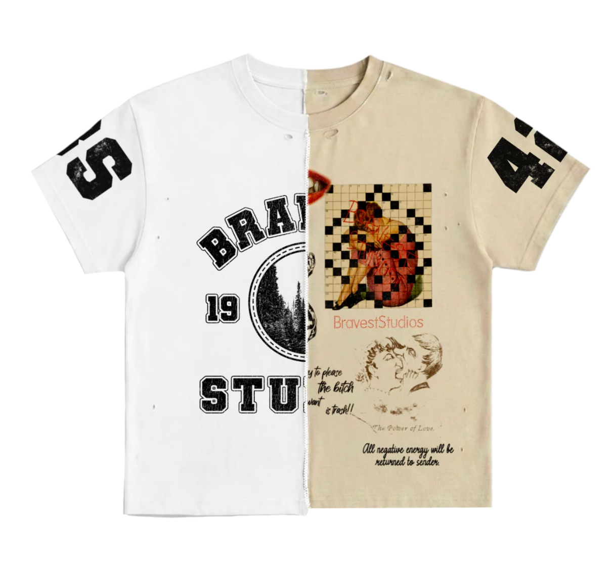 Bravest Studios Half Tan Puzzle Tee