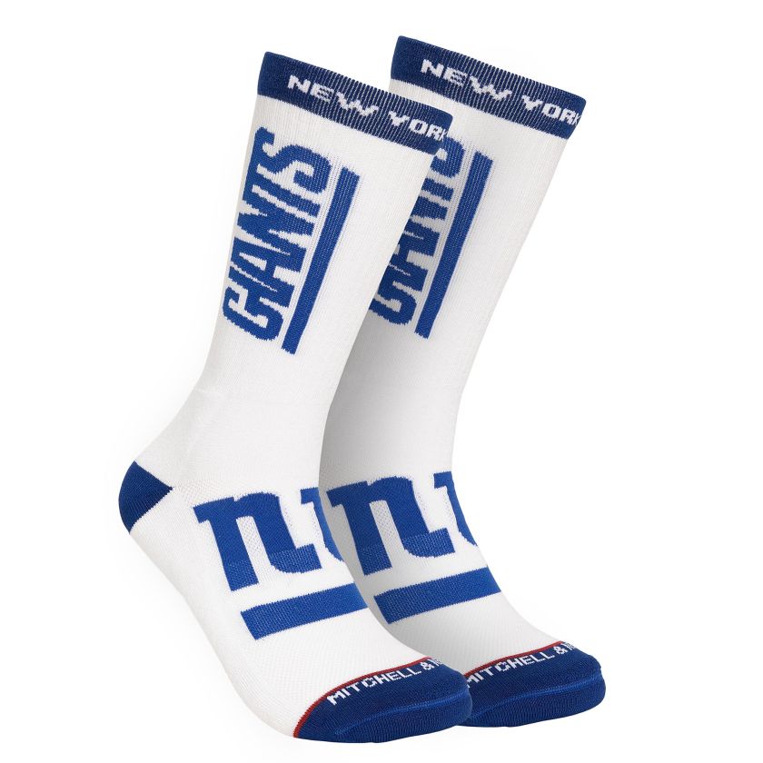 New York Giants Retro Mitchell and Ness Kickoff Crew Socks