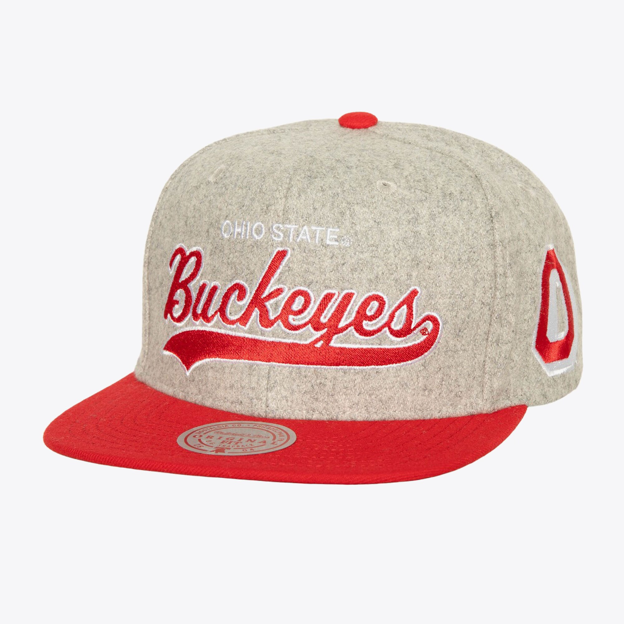 Ohio State Buckeyes Tailsweep 2.0 Mitchell and Ness Melton Snapback Hat
