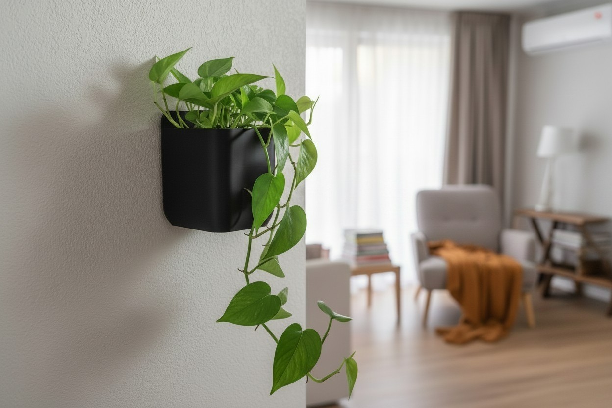Minimalist Rectangular Wall Mounted Planter
