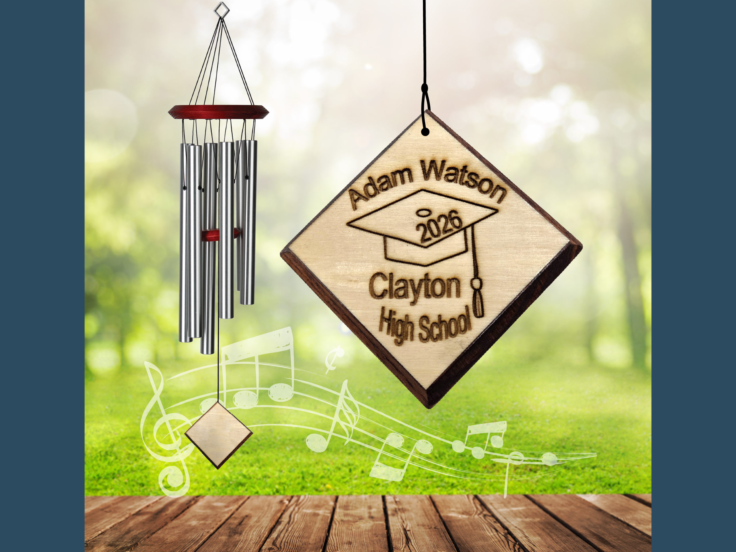 Graduation Wind Chime personalized wind chime