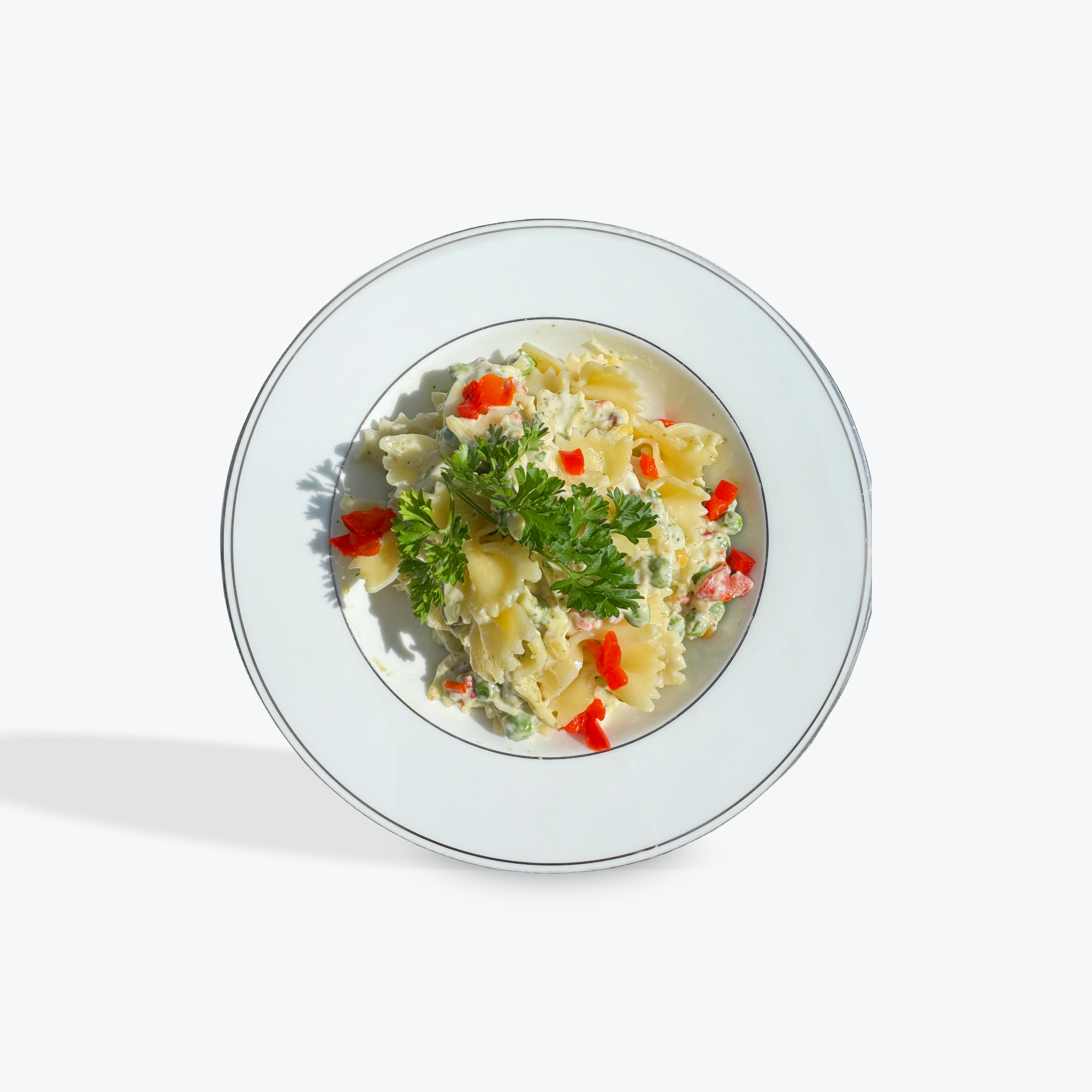 Bowtie Pasta Peas and Pesto