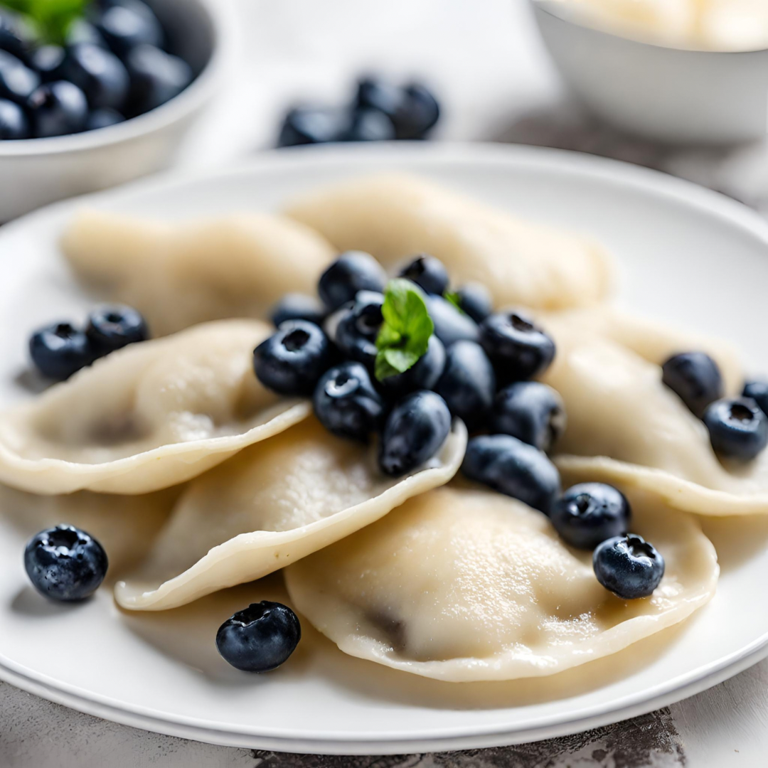 ♨️  GLUTEN FREE & VEGAN Pierogies with Blueberries (Organic)
