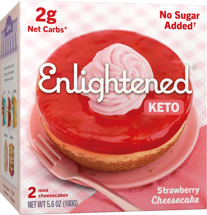 Keto Strawberry Mini Cheesecake Enlightened
