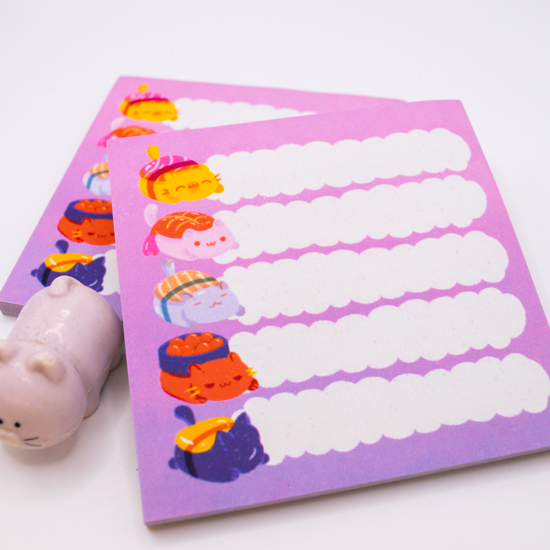 Sushi Cats Sticky Notes